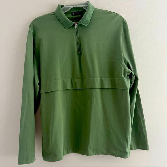ASOS design Men T shirts Jacket 100% Cotton Large zip up long sleeve - Picture 1 of 11